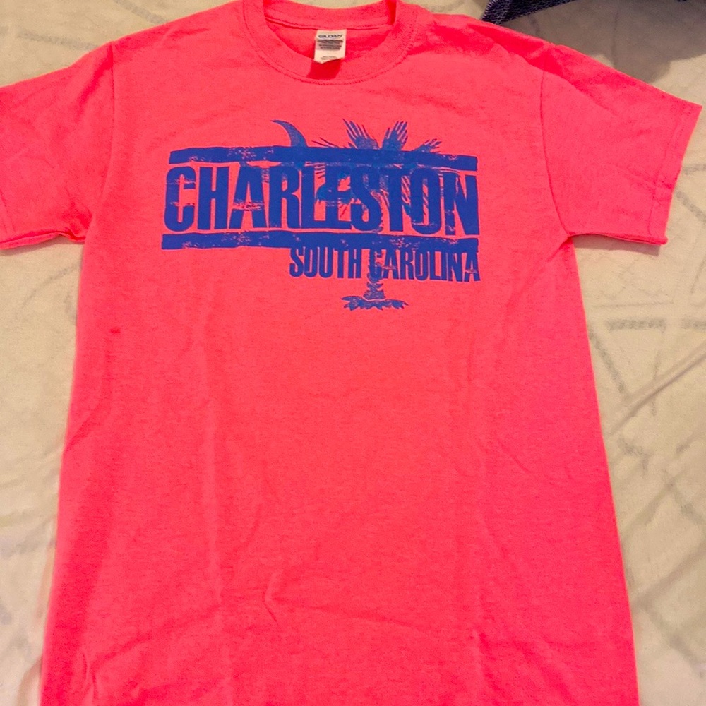 Hot pink t-shirt
